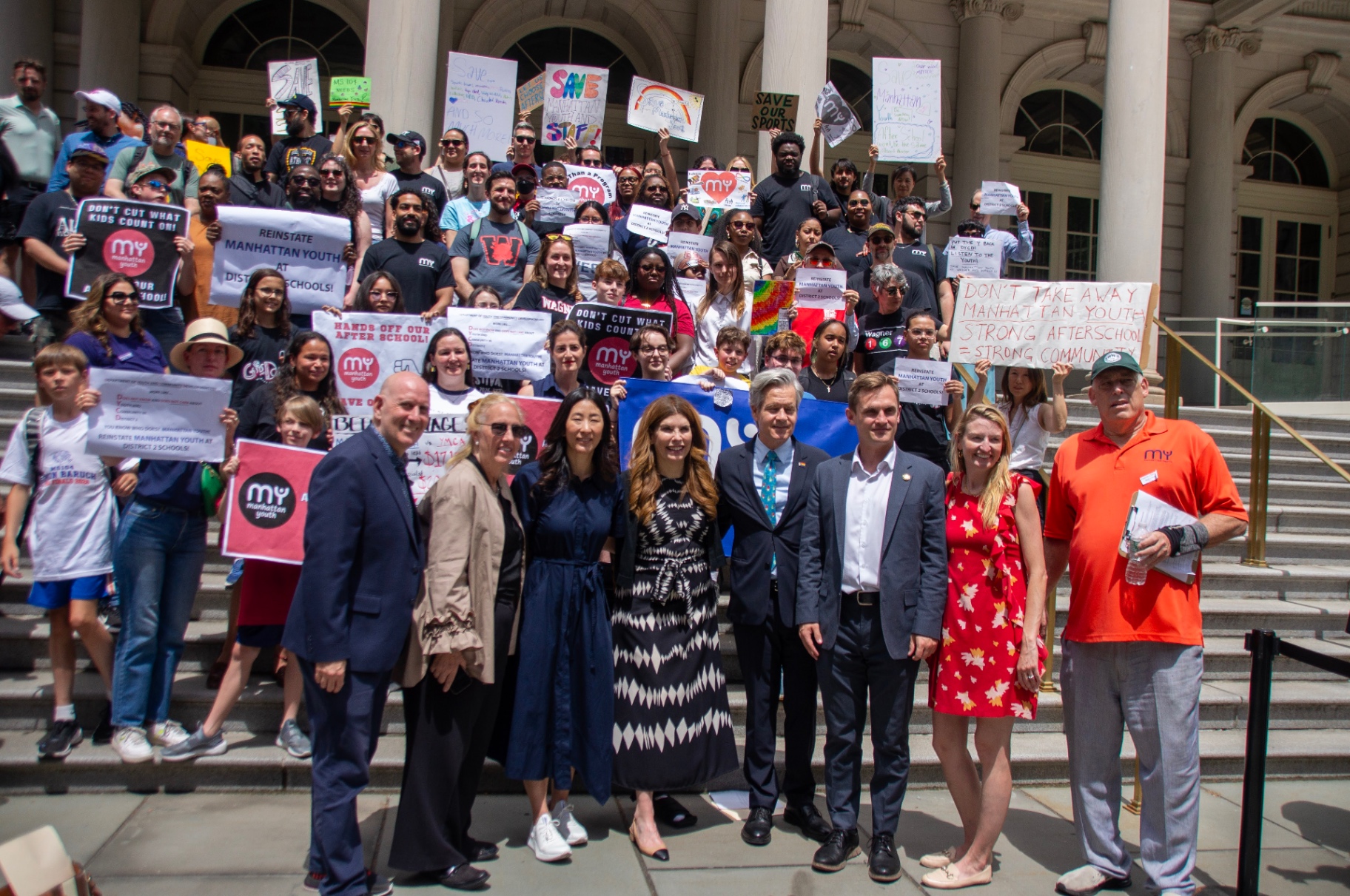 “Don’t cut what kids count on.” Families and staff united.