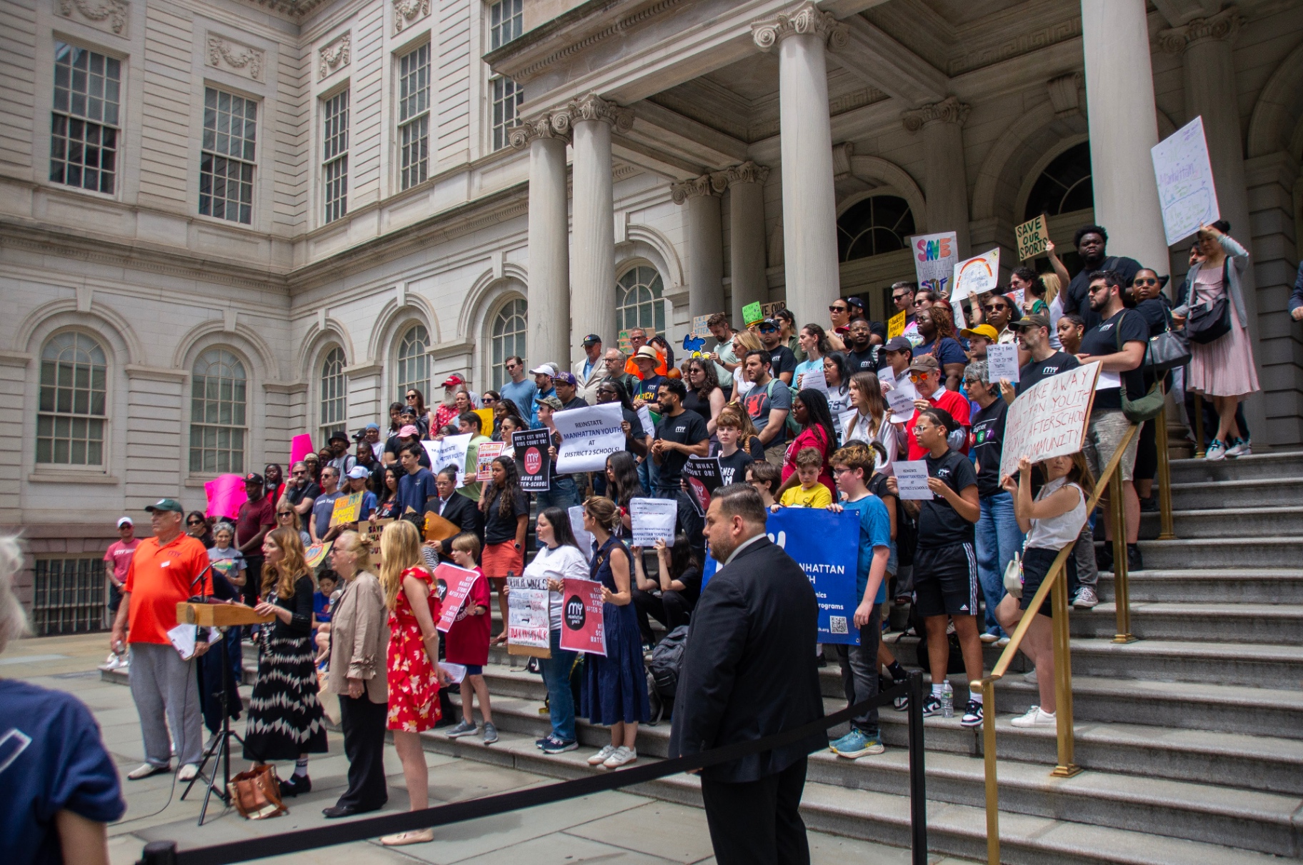 “Reinstate Manhattan Youth at District 2 schools.”